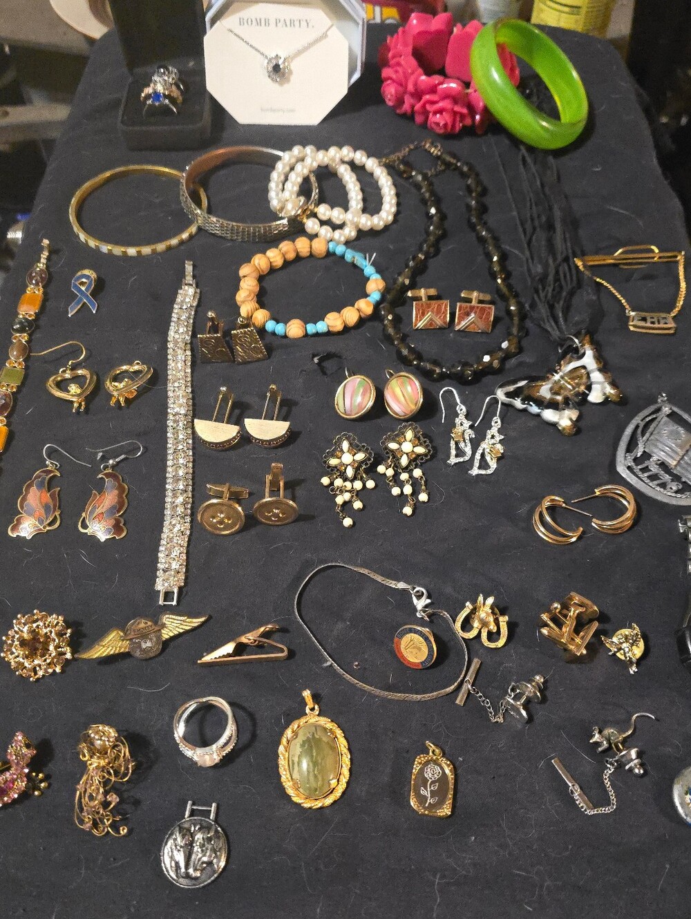 ESTATE Jewelry VINTAGE some Signed LC, 925, SWANK, BOMB PARTY, SARAH COV, Oberon - Picture 1 of 12